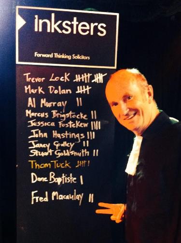 This is Your Trial - Edinburgh Fringe 2014 - Fred Macaulay - Trial Inksters Scoreboard